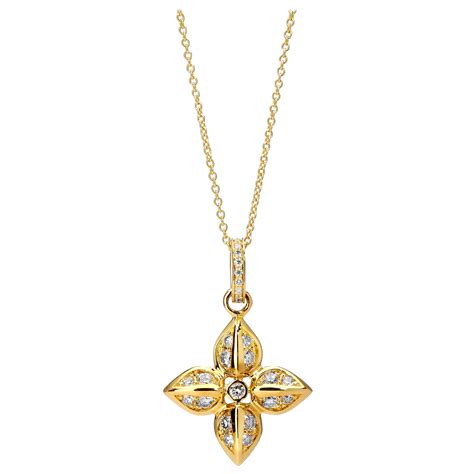 louis vuitton flower necklace